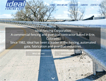 Tablet Screenshot of idealfencingcorp.com